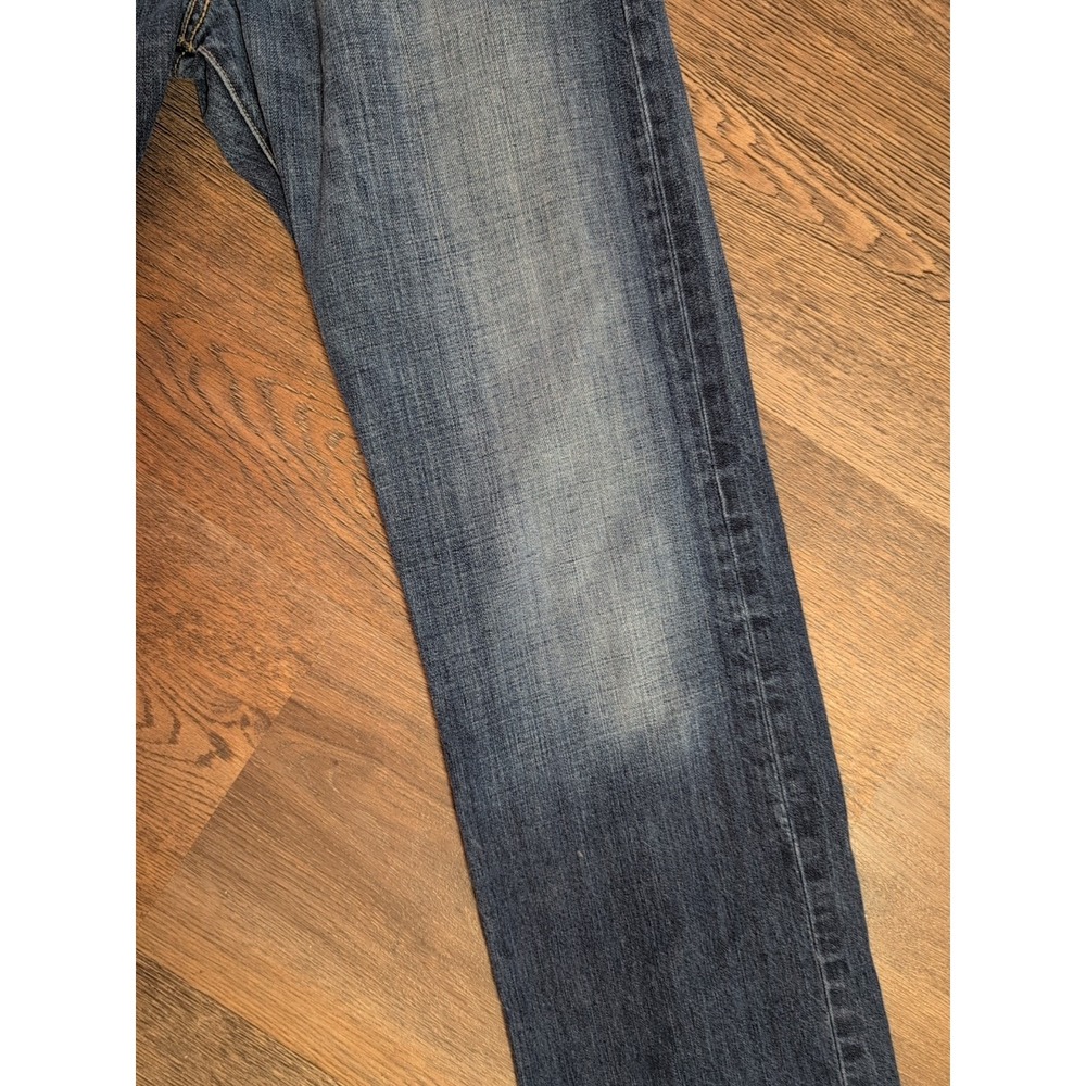 Vintage Levi's 501 Men's Button 32x34 Jeans Medium Wash Whiskered Diststressed - Picture 6 of 16